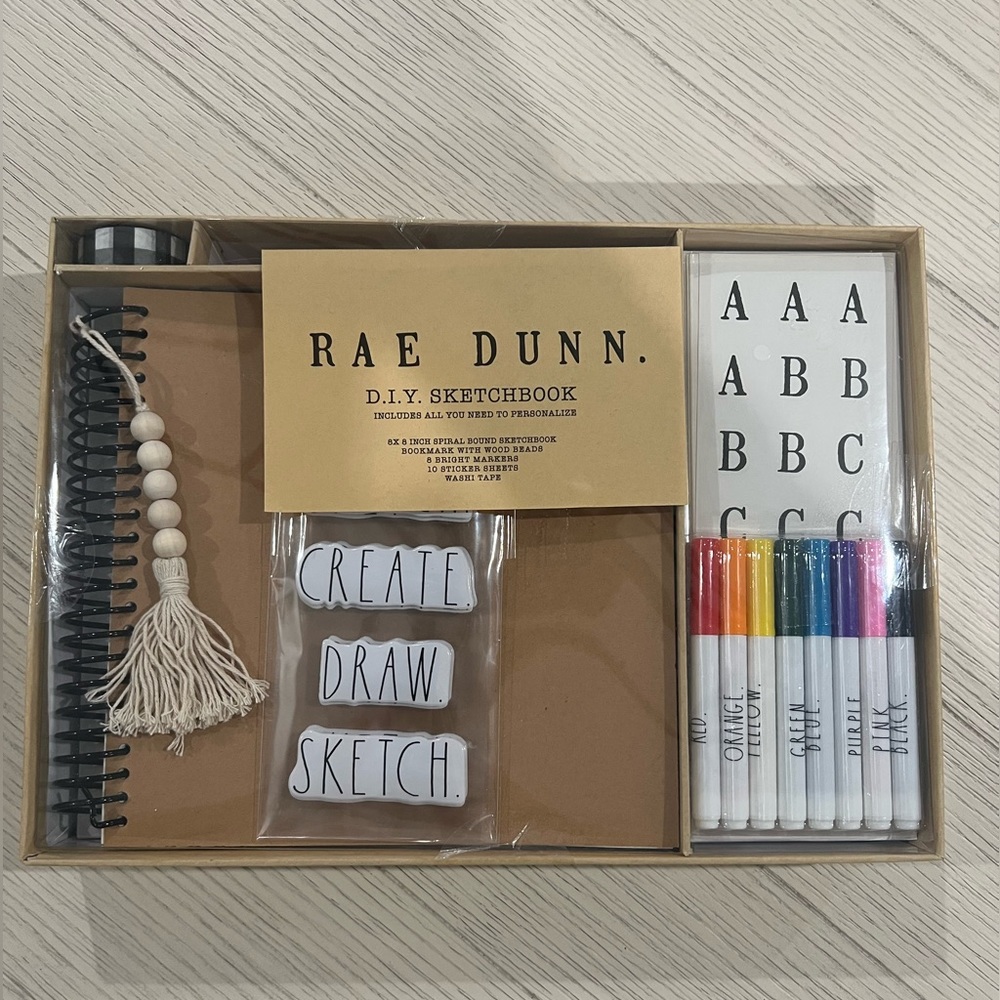 Rae Dunn DIY Sketchbook BROWN